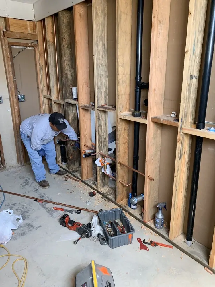 Commercial rough-in plumbing for Water Heater Replacement in Prestonwood